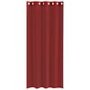 vidaXL Voile Curtains with Grommets 2 pcs Wine Red