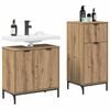 vidaXL Bathroom Furniture Set 2 pcs artisan oak Engineered wood