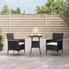 vidaXL Garden Bistro Set Black