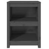 vidaXL Book Cabinet Grey Solid Pine Wood 19.7 x 13.8 x 26.8 in