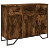 vidaXL Sideboard Smoked oak Engineered wood, metal Medium Sideboard