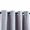 vidaXL Blackout Curtains with Metal Rings 2 pcs Grey 55.1x96.5"