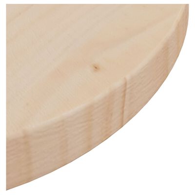 vidaXL Table Top Ø11.8"x1" Solid Wood Pine