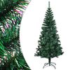 vidaXL Christmas Tree Green with iridescent tips PVC, Steel 59.1 in