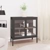 vidaXL Sideboard Charcoal Powder-coated steel Medium Sideboard