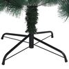 vidaXL Artificial Christmas Tree Green with white tips PET, Steel 59.1 in