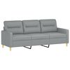 vidaXL Sofa Set Light Grey