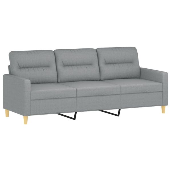 vidaXL Sofa Set Light Grey