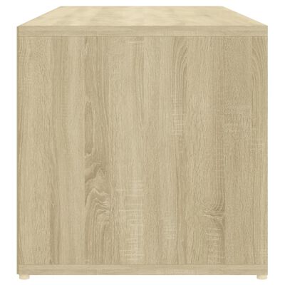 vidaXL Shoe Storage Bench Sonoma Oak 41.3"x13.8"x13.8" Engineered Wood