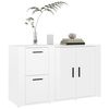 vidaXL Sideboard High gloss white Engineered wood