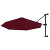 vidaXL Garden Parasol Burgundy Polyester, Metal 118.1 in diameter