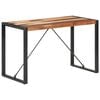 vidaXL Dining Table Brown Solid Acacia wood Industrial Dining Table