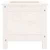 vidaXL Garden Planter White Solid Pine Wood 15.7 x 15.7 x 15.4 in