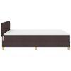 vidaXL Box Spring Bed with Mattress Dark brown 63" x 78.7" fabric