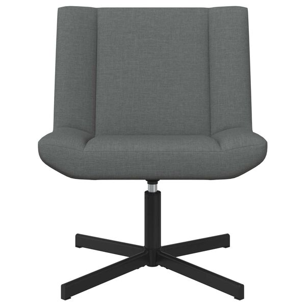 vidaXL Swivel Chair Dark Grey 63 x 75 x 76 cm fabric