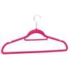 vidaXL Hanger Set of 50 Pink ABC plastic, zinc alloy, velvet Standard
