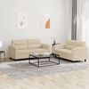 vidaXL Sofa Set Cream