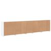vidaXL Sideboard White Engineered wood, glass Large Sideboard