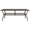 vidaXL Patio Dining Set Set of 8 Brown Textilene and Powder-Coated Steel