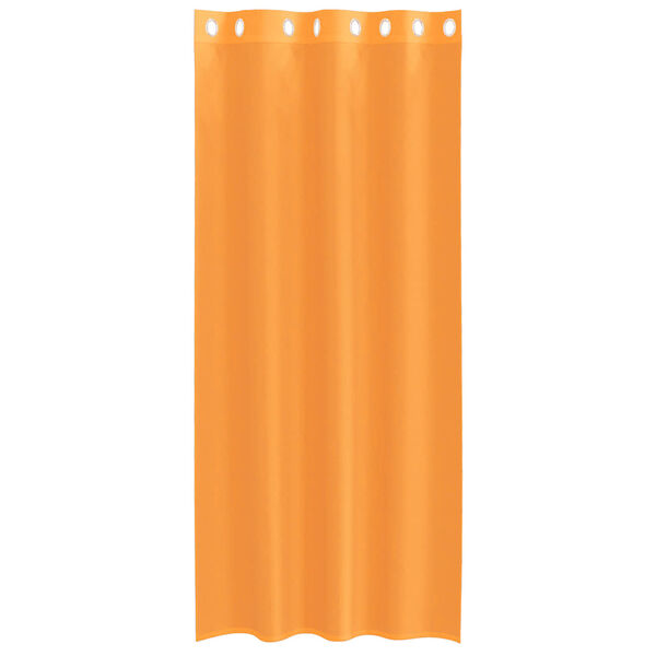 vidaXL Voile Curtains with Grommets 2 pcs Orange 55.1x88.6"