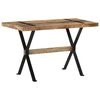 vidaXL Dining Table Rough Mango Wood 47.2 x 23.6 x 29.9 in Heavy Duty