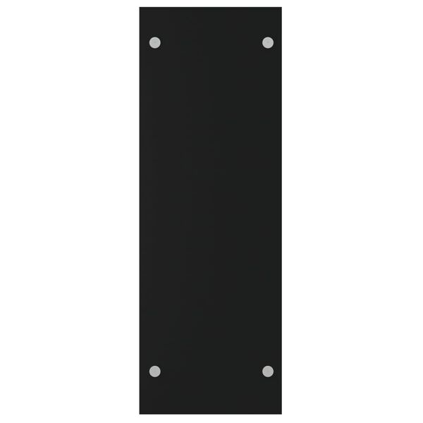 vidaXL Firewood Rack Black 31.5x13.8x39.4" Tempered Glass