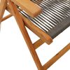 vidaXL Garden Chair Set of 6 Grey Solid acacia wood with an oil finish