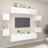 vidaXL TV Cabinet Set Set of 8 White Engineered Wood Standard