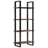 vidaXL Bookcase Mixed color Solid reclaimed wood and powder-coated iron
