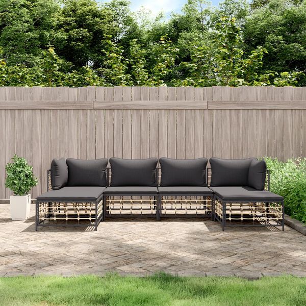 vidaXL Garden Lounge Set Anthracite