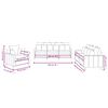 vidaXL Sofa Set Light grey