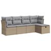 vidaXL Garden Sofa Set Beige, Light Gray