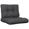 vidaXL Pallet Cushion Black 100% polyester 19.7 in x 19.7 in