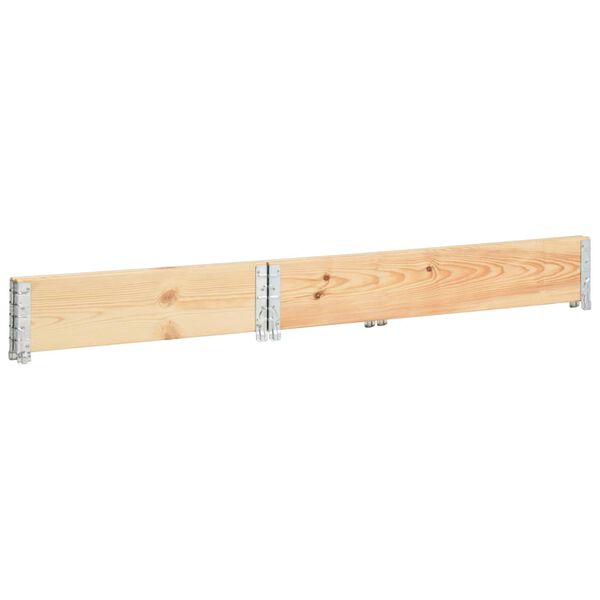 vidaXL Pallet Collar 31.5"x47.2" Solid Pine Wood