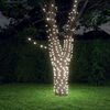 vidaXL Solar Fairy Light Set of 2 Cold white Plastic Standard Solar