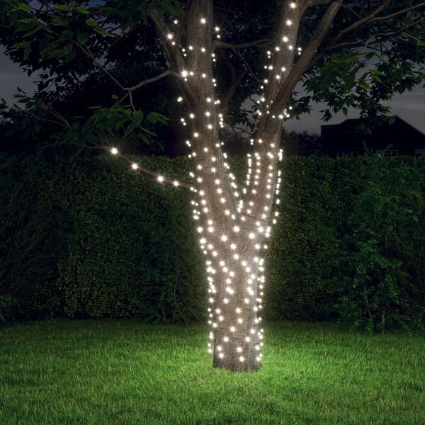 vidaXL Solar Fairy Light Set of 2 Cold white Plastic Standard Solar