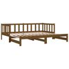 vidaXL Day Bed Honey brown Solid pine wood Double Expandable Day Bed