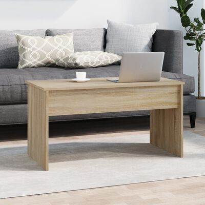 vidaXL Coffee Table Sonoma Oak 40.2"x19.9"x20.7" Engineered Wood
