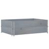 vidaXL Pallet Collars 2 pcs Grey 47.2x31.5" Solid Wood Pine