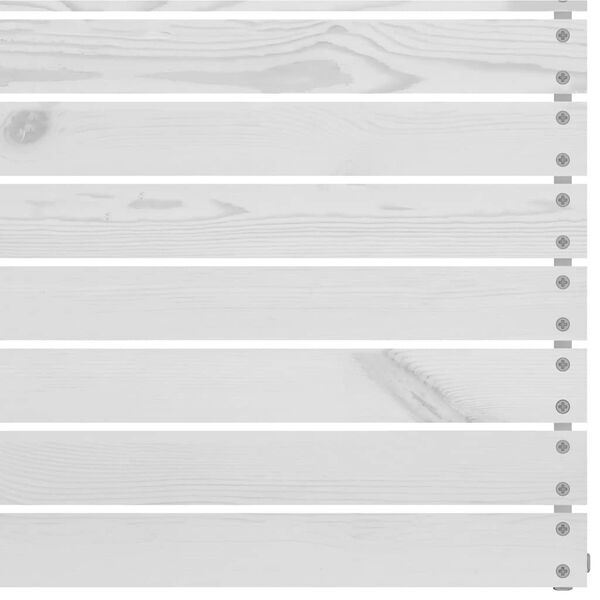 vidaXL Middle Sofa White Solid Pine Wood Standard Modular Middle Sofa