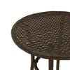 vidaXL Bistro Set Brown PE rattan, powder-coated steel, polyester Medium
