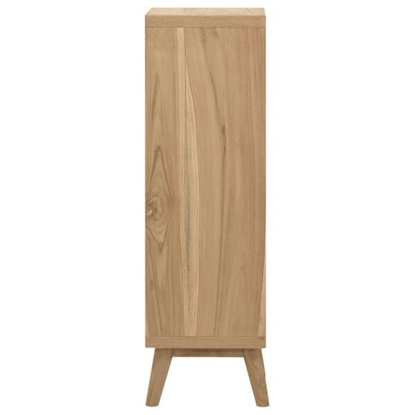 vidaXL Chest of Drawers Natural Teak Solid Teak Wood, Brass Medium