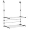 vidaXL Drying Rack for Balcony 21.3"x9.8"x16.5" Aluminum