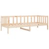 vidaXL Day Bed Natural Wood Solid Pine Wood 35.4x74.8 in