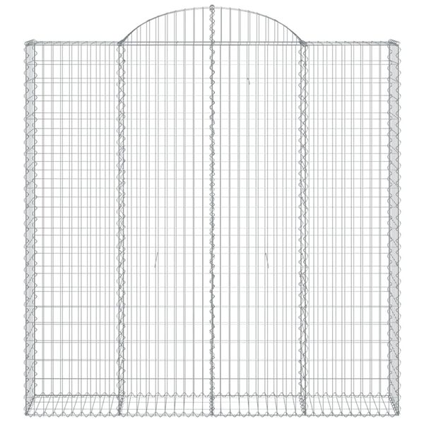 vidaXL Gabion Basket Silver Galvanized Iron Large Durable