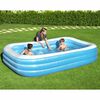 Bestway Swimming Pool Blue and White Vinyl 120.1x72.0x22.0 in Durable