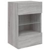 vidaXL TV Wall Cabinet Grey Sonoma Engineered wood Compact Modern