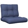 vidaXL Pallet Cushion Set of 2 Navy Blue 100% polyester 23.6x23.6x4.7 in