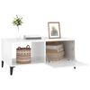 vidaXL Coffee Table High gloss white Engineered wood Medium Coffee Table