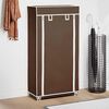 Fabric Shoe Cabinet with Cover 23" x 11" x 42" Brown